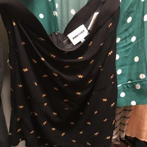 Bimba y lola thunder print mini skirt